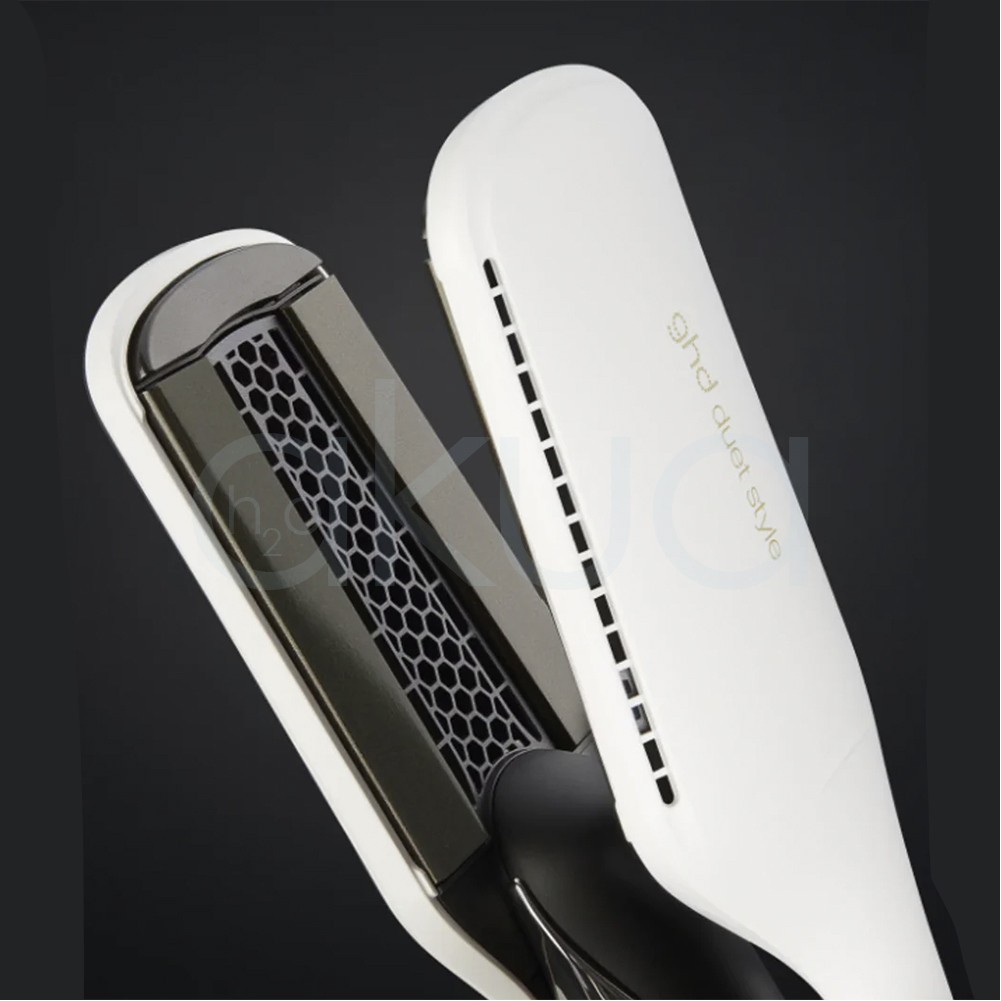 Plancha de pelo aire caliente 2 en 1 Duet blanca ghd