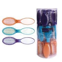 Cepillo publicidad plegable + espejo H2oAkua