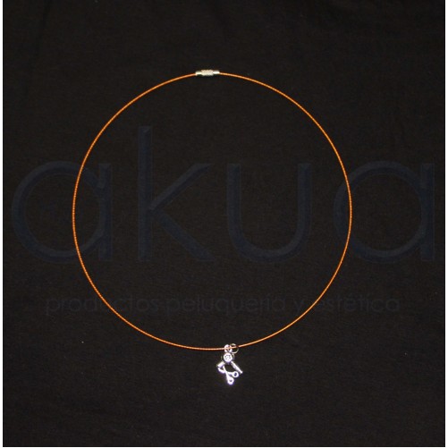 Gargantilla con abalorio