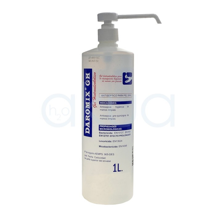 Gel Hidroalcohol desinfectante de manos 1000ml Daromix