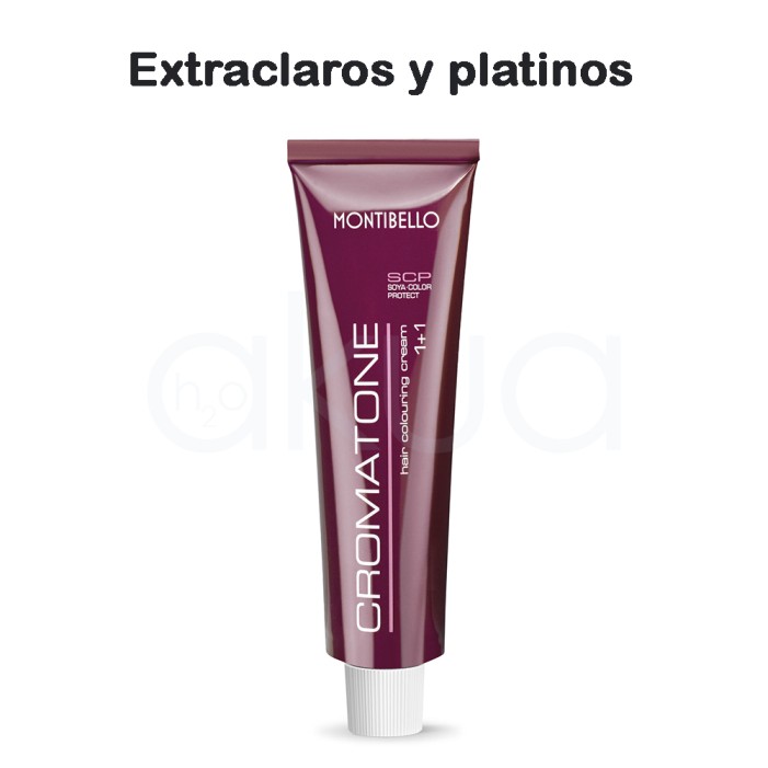 Tinte Cromatone Montibello gama extraclaro y platino 60gr