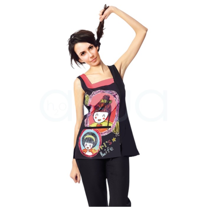 Chaleco Peluqueria / Estetica chicas rulos 