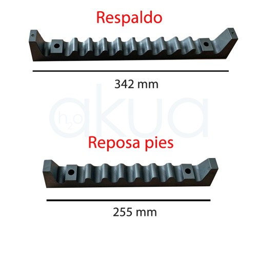 Repuesto soporte inclinacion  para camilla tres cuerpos