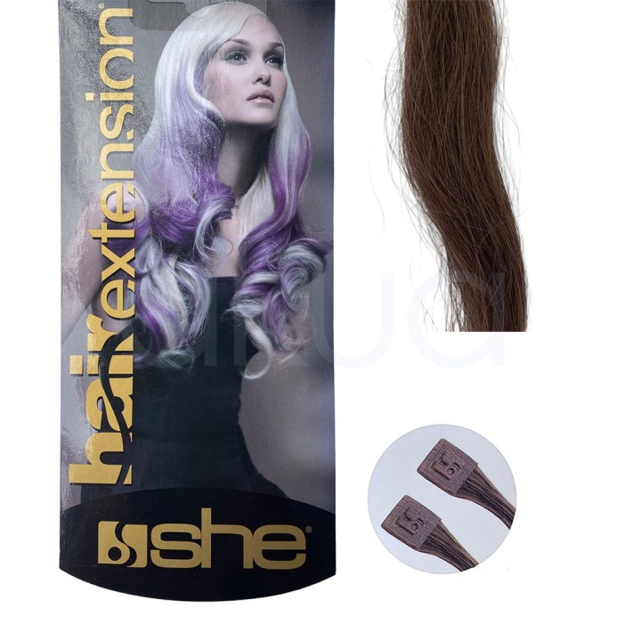Extensiones Keratina 12 Pelo natural liso 55/60 cm She So.Cap 10Ud Outlet