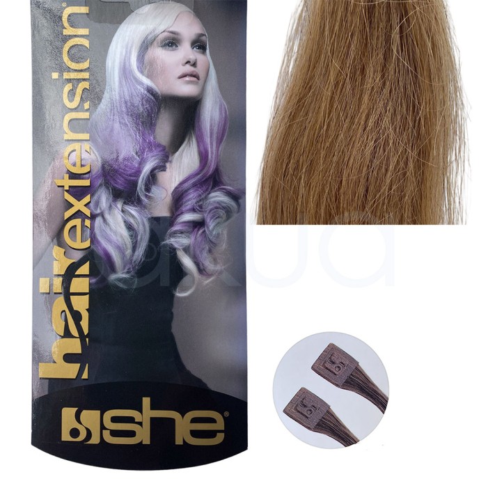 Extensiones Keratina 14 Pelo natural liso 55/60 cm She So.Cap 10Ud Outlet