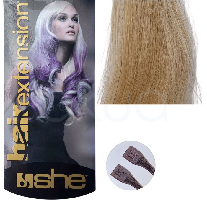 Extensiones Keratina 140 Pelo natural liso 55/60 cm She So.Cap 10Ud Outlet