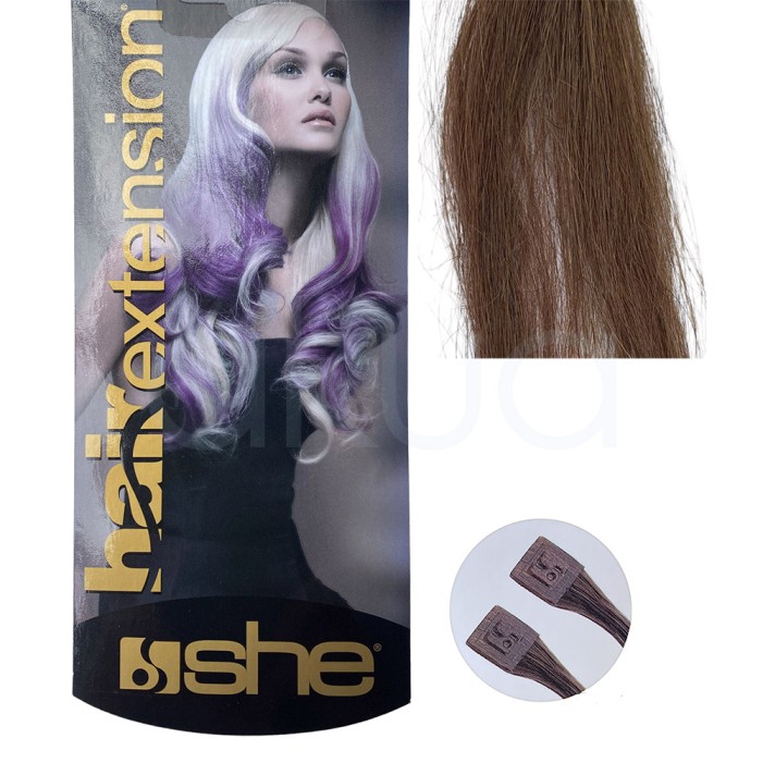 Extensiones Keratina 17 Pelo natural liso 55/60 cm She So.Cap 10Ud Outlet