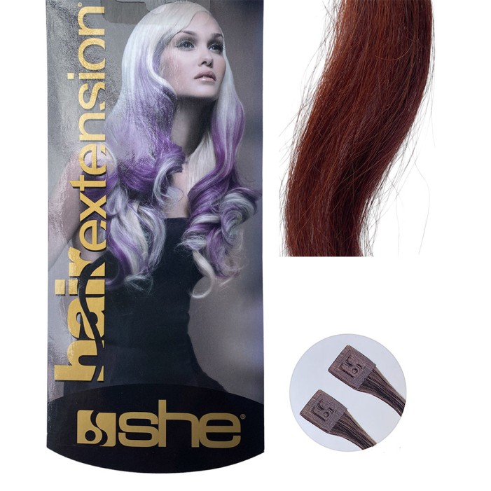 Extensiones Keratina 32/130 Pelo natural liso 55/60 cm She So.Cap 10Ud Outlet