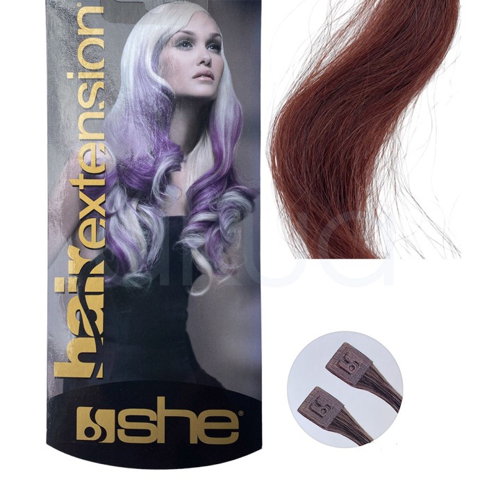 Extensiones Keratina 33 Pelo natural liso 55/60 cm She So.Cap 10Ud Outlet