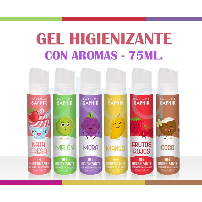 Gel Hidroalcohol de manos Saphir 75ml