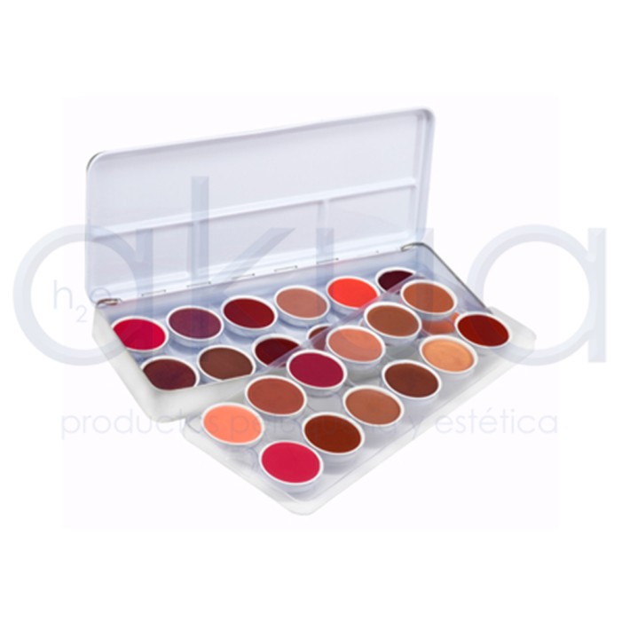 Paleta Lip color labios metalica  24 unid Stage