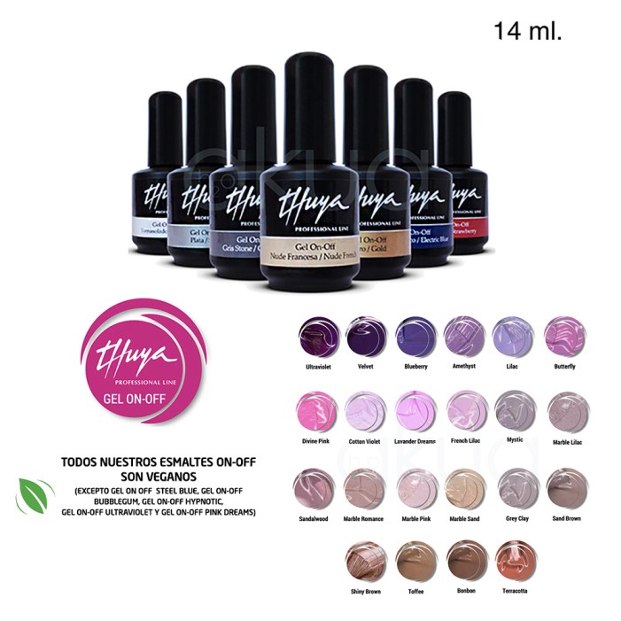 Esmalte semipermanente Gel Thuya On Off Color 14ml VI