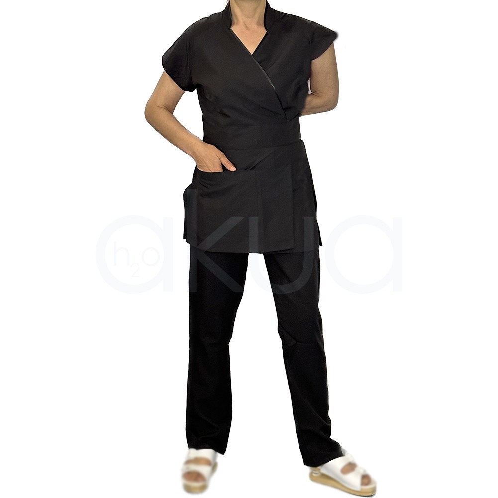 Kimono antibacteriano negro H2oAkua