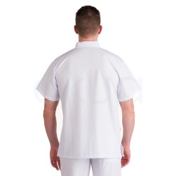 Casaca cuello Mao Caballero Blanca Lacla