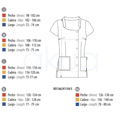 Casaca cuello Mao blanca Lacla