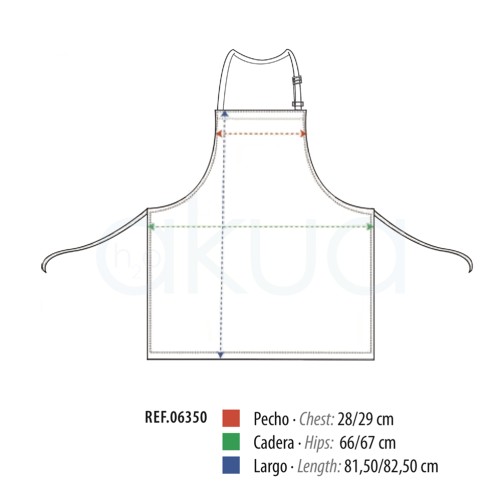 Delantal Peto liso Polipiel Lacla