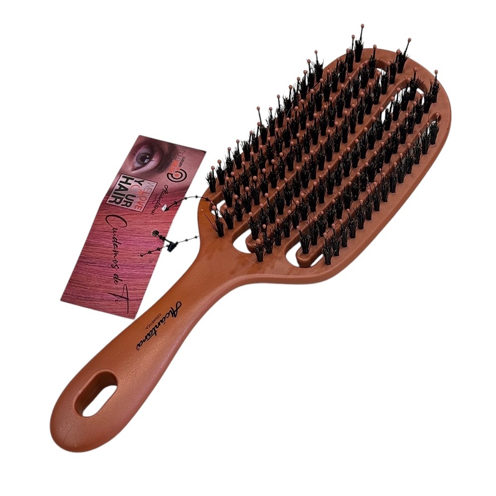 Expositor 12 Cepillo desenredante Goldbrush 100% Cerdas Jabali 