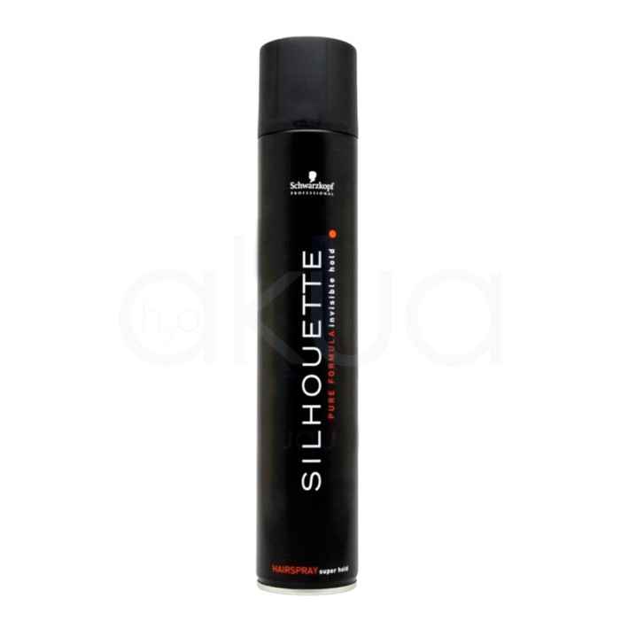 Laca Silhouette extra fuerte Negra 750ml 