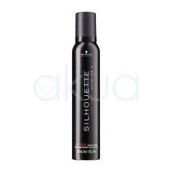 Espuma silhouette extra fuerte Negro 200ml