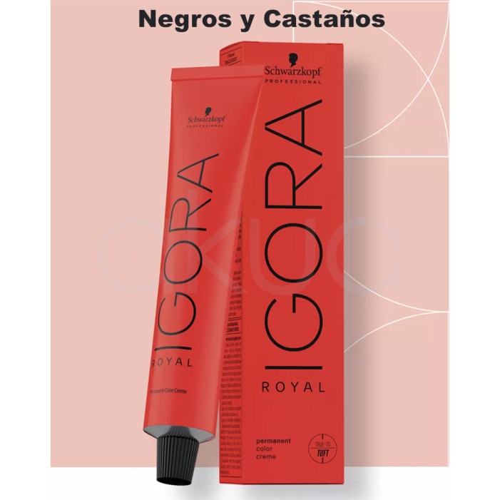 Tinte Igora Royal negros y castaños 60 ml Schwarzkopf