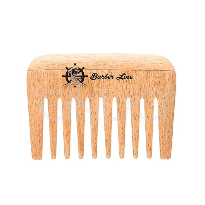 Peine para barba madera ancho Barber Line