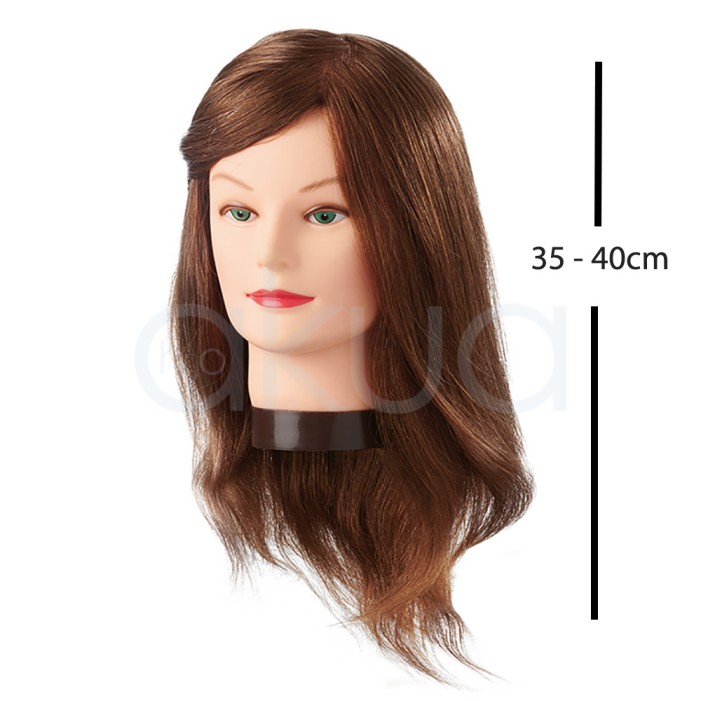 Maniqui Academia Amber Pelo Medio 35-40 cm 100% Natural