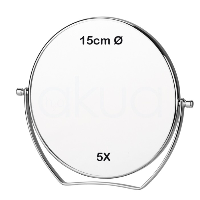 Espejo de 5 aumentos 15cm Ø H2oAkua