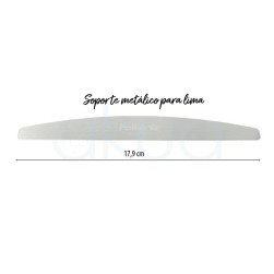 Soporte metalico para lima media luna pollie