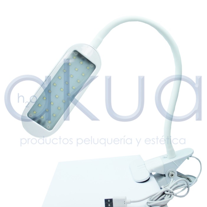 Lampara de mesa LED con Pinza h2oakua