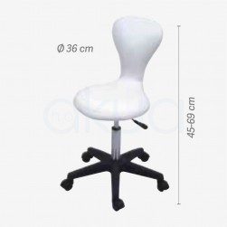 Taburete azul con respaldo Strangiss outlet